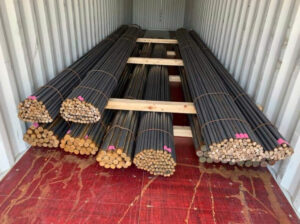 Vận tải thép xây dựng trong vận tải container đường biển